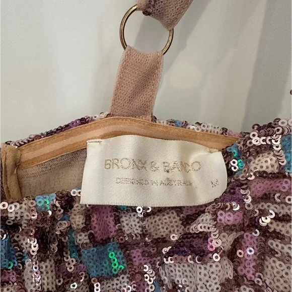 Bronx and Banco Mademoiselle Feather Trim Mini Dress - Picture 5 of 8